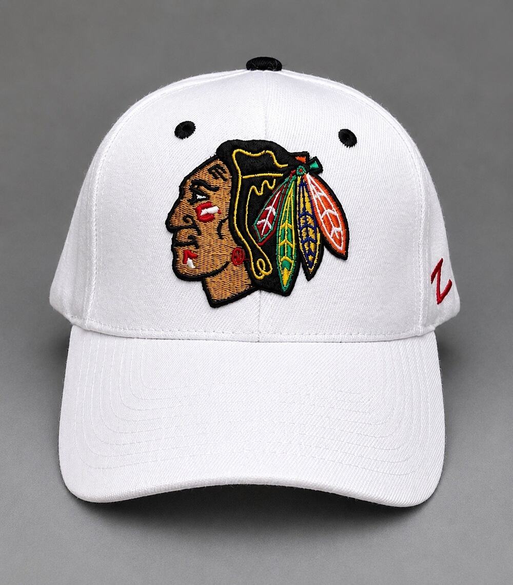 Chicago Blackhawks Zephyr ZHATS NHL Fitted Hat Cap Size S White Embroidered